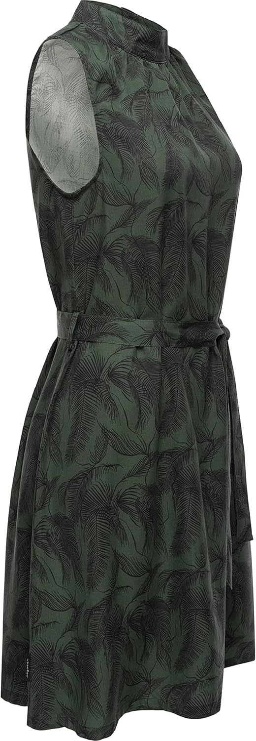 Ragwear Damen Kleid Sommerkleid kurz aus Lyocell mit Taillenband Angyc Organic XS-XL XL Kurz Dark Gr