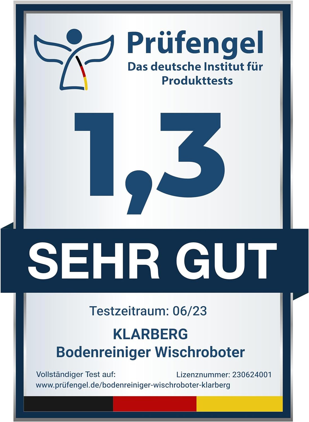 KLARBERG® 1L Bodenreiniger Wischroboter Reinigungsmittel Konzentrat 1:100 I Frischer Duft mit unsere