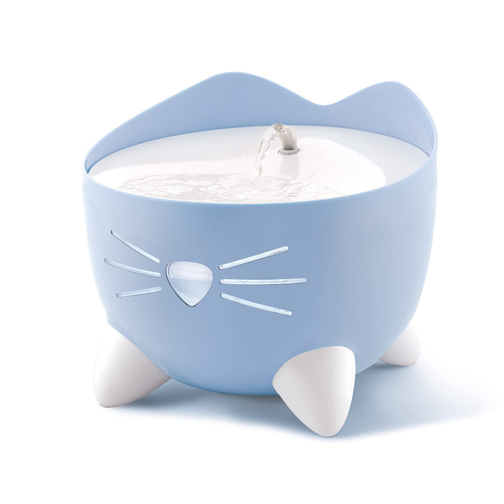 Catit 43717 Pixi Trinkbrunnen für Katzen, 2,5L, blau blau 1 Stück (1er Pack), blau 1 Stück (1er Pack