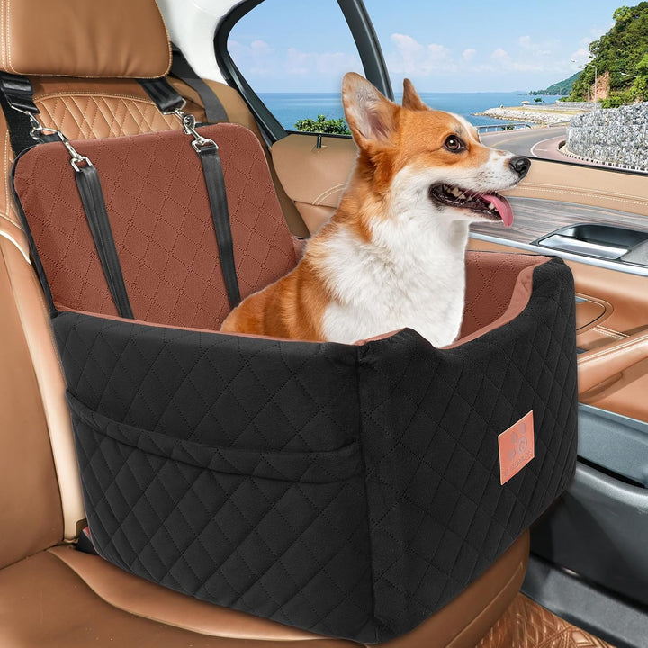 Autositz Hunde für kleine/mittlere Hunde unter 15 Kgs,Hunde Autositz,Abnehmbarer und waschbarer Haus