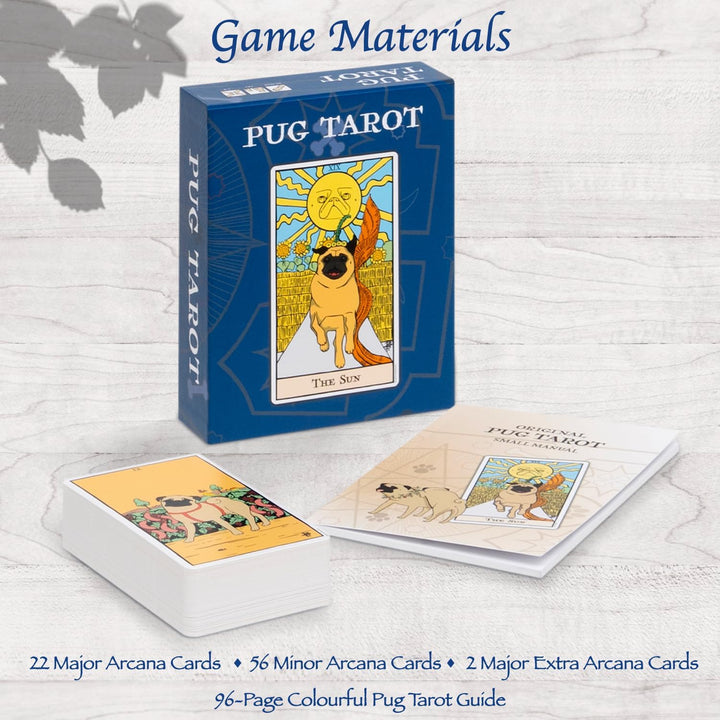 Thames & Kosmos Mops-Tarot, Tarotkarten mit lustigen Hunde-Illustrationen, einfach zu bedienendes Ta