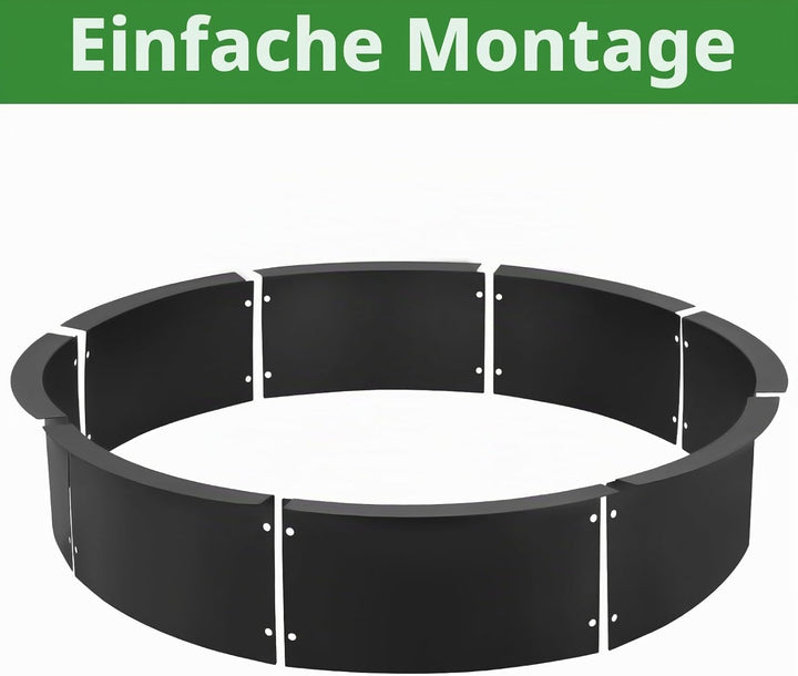 Feuerschalenring für den Aussenbereich, 91 cm Aussendurchmesser