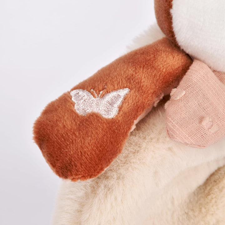 Doudou et Compagnie Kuscheltier Rassel Mina Fuchs – 18 cm – Plüschtier Baby mit integrierter Glöckch