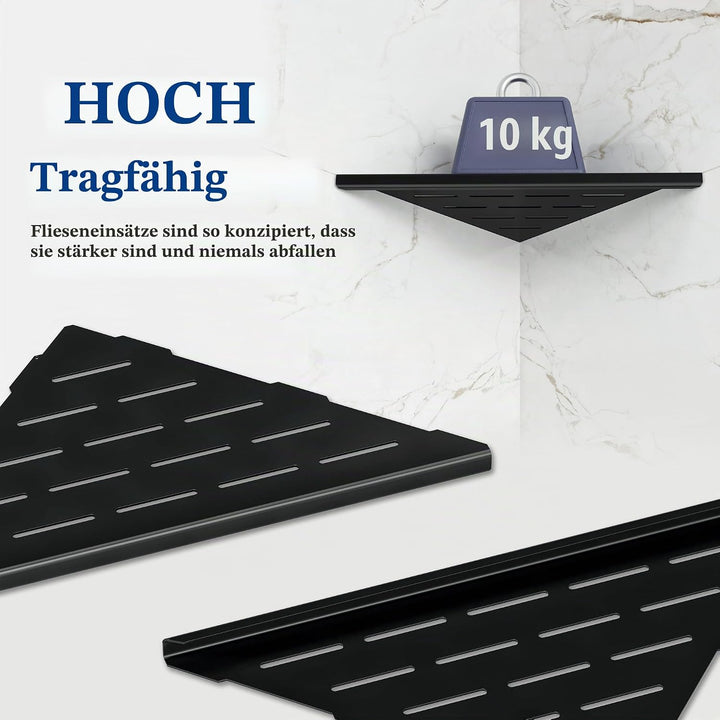 Neodrain Eckregal Duschablage Edelstahl Duschregal Fliesen Eingelassen für Badezimmer Shampoo Halter