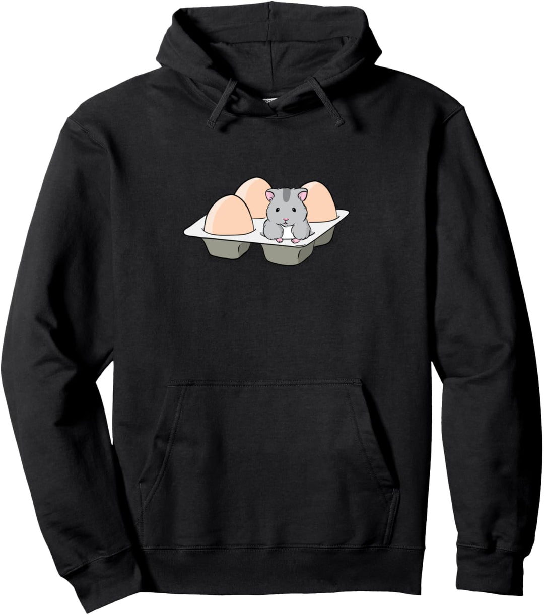 Niedlicher Hamster Eier Ironischer Nager Pullover Hoodie