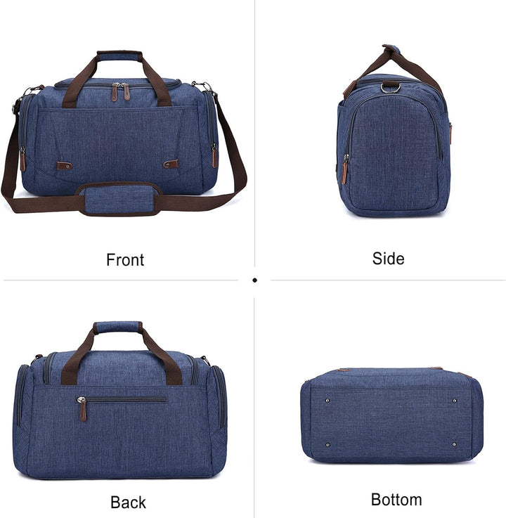 FANDARE Reisetasche Grosse Sporttasche Segeltuch Schultertasche Tote Handtasche Männer Weekender Tas