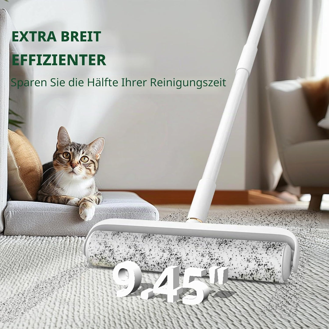 Grosse Fusselroller für Tierhaare, extra stark klebend, 400 Blatt Roller-Nachfüllpackungen mit lange