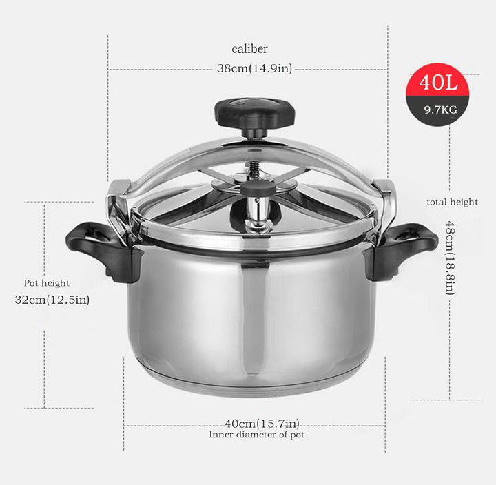 Home Kleiner Mini-3L Schnellkochtopf,Pressure Cooker aus Edelstahl 304,funktioniert mit allen Herdar