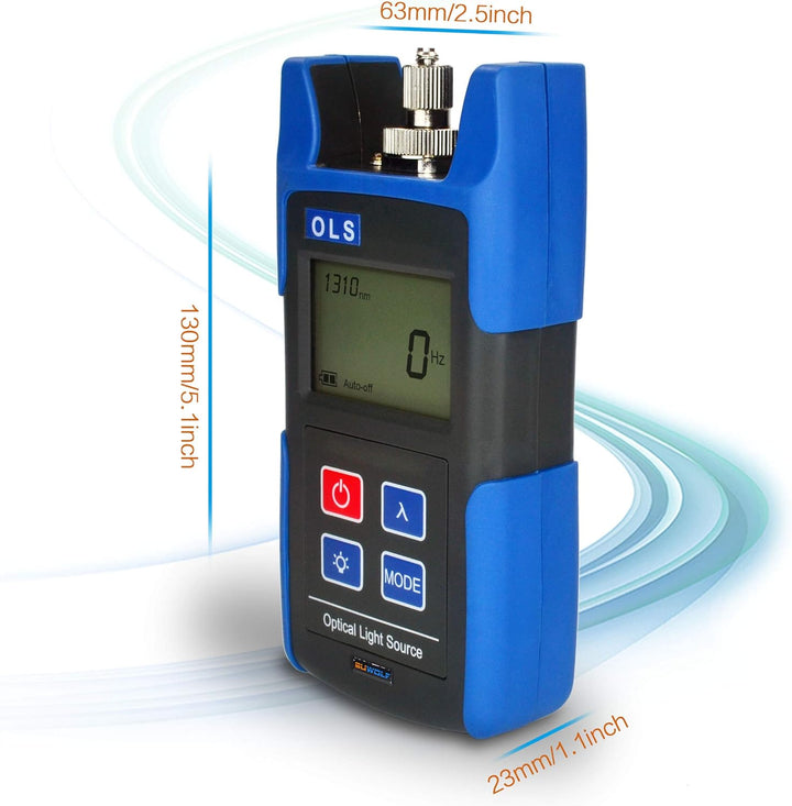 SUWOLF 1310/1550nm Tragbar FTTH Mini Fiber Optical Laser Light Source,Lwl messgerät/Glasfasertester/