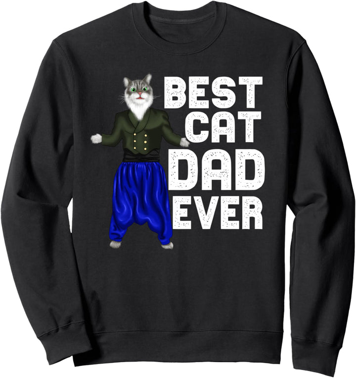 Bester Katzenvater aller Zeiten Lustiger Sweatshirt