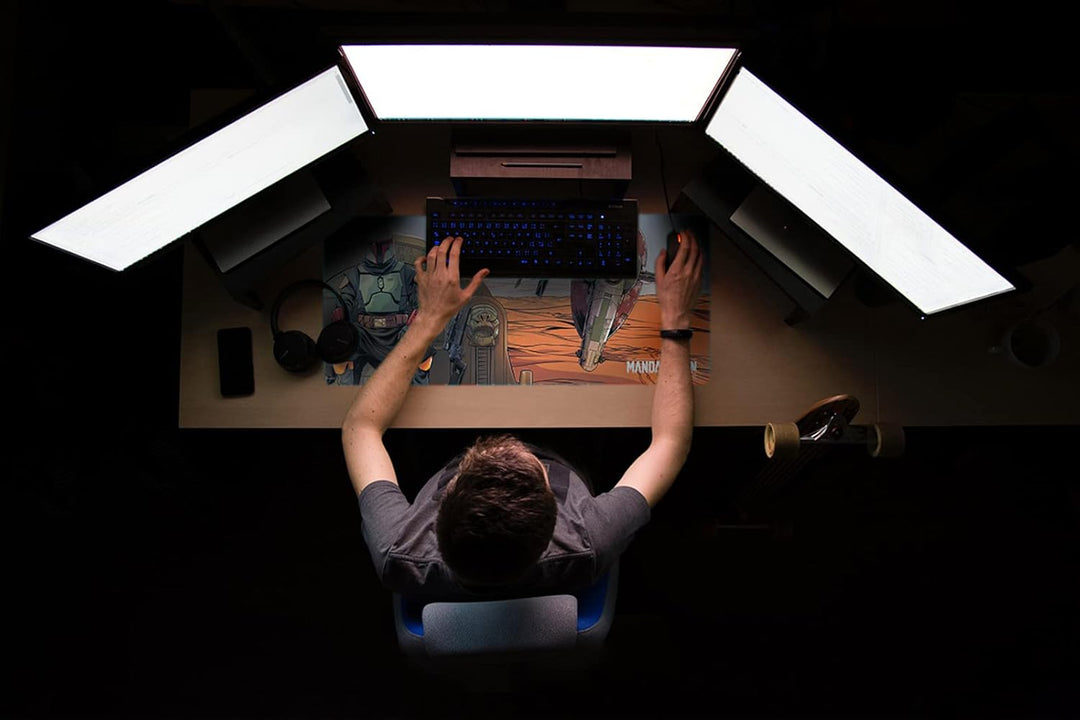 Grupo Erik Gaming Mauspad XXL The Mandalorian Boba Fett - Mousepad Gross - Gaming Mousepad XXL - Mau