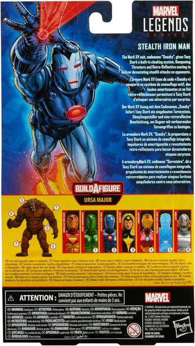 Marvel Hasbro Legends Series Stealth Iron Man Actionfigur Spielzeug, 15,2 cm, inklusive 5 Zubehörtei