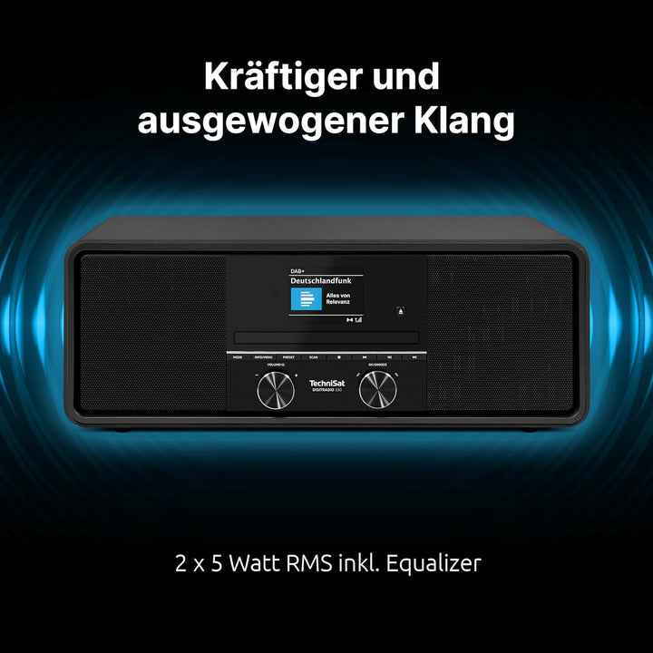 TechniSat DIGITRADIO 330 - DAB+ UKW Stereo Radio mit CD-Player (Bluetooth 5.3, USB MP3-Wiedergabe un