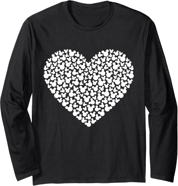 Disney Mickey Mouse Heart Langarmshirt