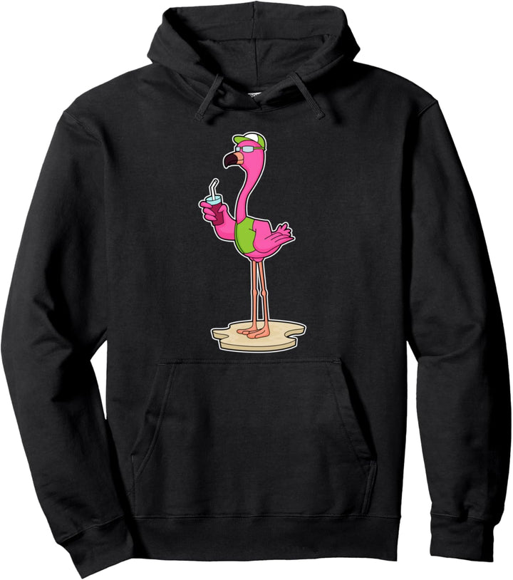 Flamingo Saft Sonnenbrille Cap Pullover Hoodie