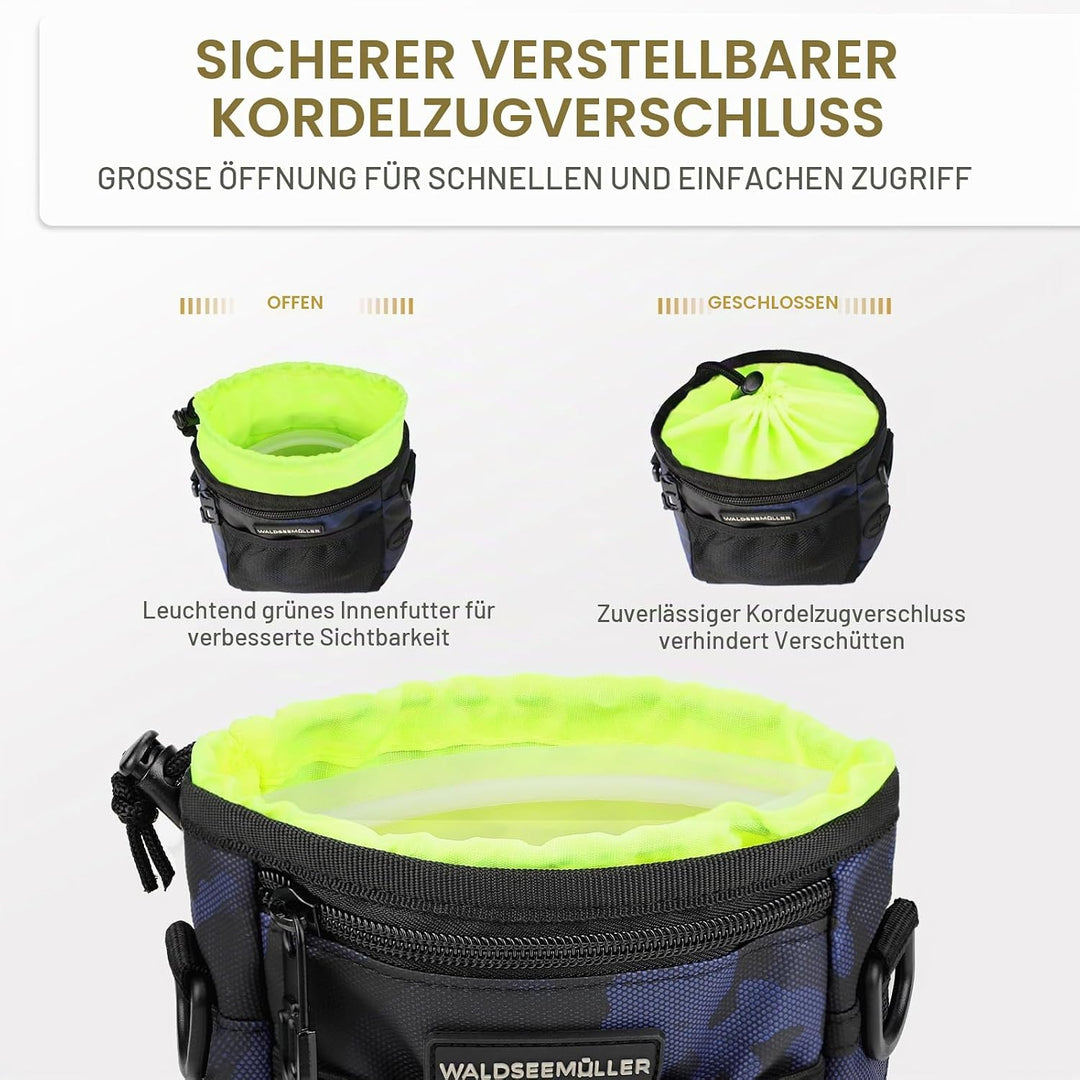 Waldseemüller Leckerlibeutel für Hunde, Futterbeutel Hunde Welpen Zubehör Futterbeutel Hundetraining
