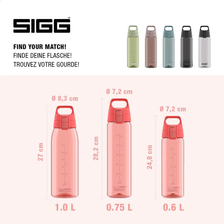 SIGG - Tritan Trinkflasche - Total Color ONE - Für Kohlensäurehaltige Getränke Geeignet - Spülmaschi