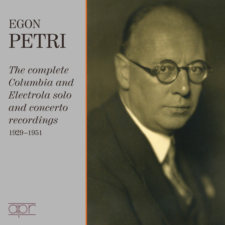 Egon Petri - Die Solo- und Konzertaufnahmen für Columbia und Electrola 1929-1951, Audio-CD