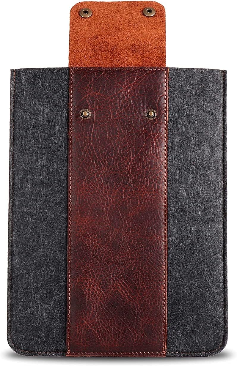 MegaGear Echtleder Tablet Hülle für iPad Pro 11 Zoll, Alle Generationen iPad Air & iPad (Braun, 11 I