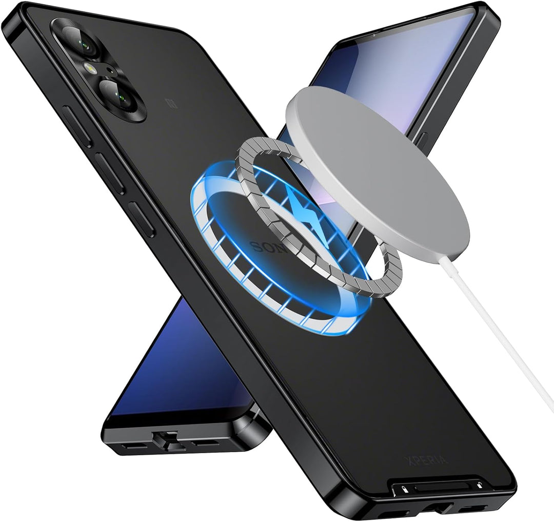 leleyo Handyhülle für Sony Xperia 5 V Hülle kompatibel mit MagSafe, Dünne Schutzhülle mit Kamera Sch