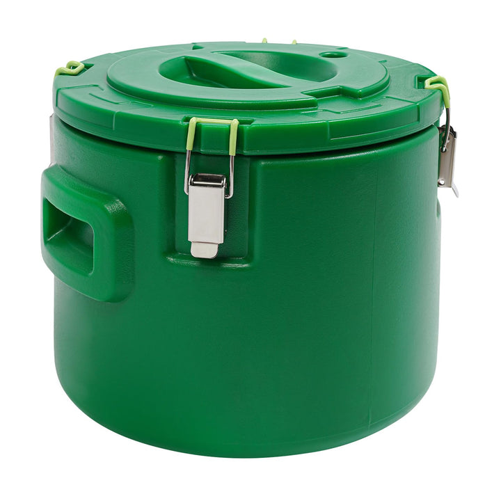 Edelstahl 15L Gastro Thermobehälter mit Deckel Spannverschluss für Heisse und Kalte Lebensmittel Sup