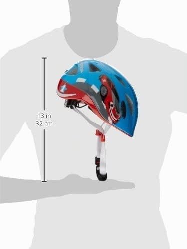 ALPINA XIMO FLASH - Beleuchteter, Reflektierender, Leichter &amp; Anpassbarer LED Fahrradhelm Für Kinder