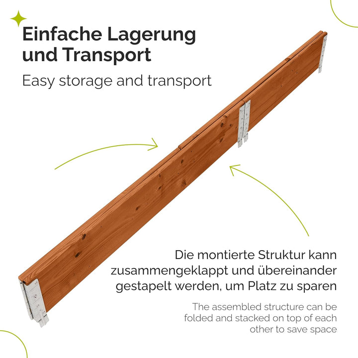 Holzaufsatzrahmen für Palette Aufbewahrungskiste aus Holz Palettenaufsatzrahmen Holzkiste (ohne Pale