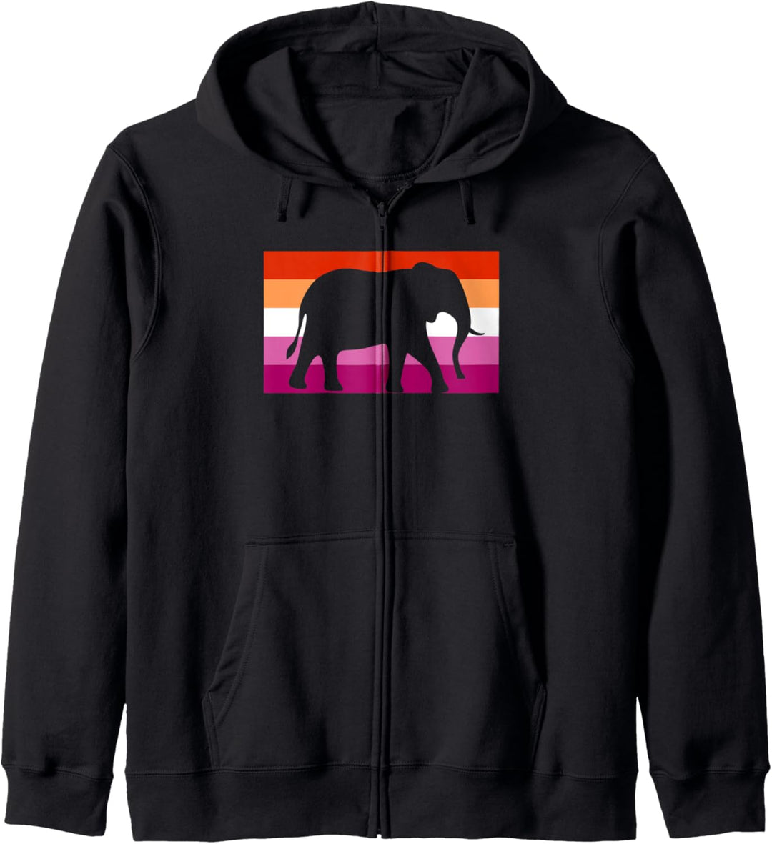 Cute Baby Elephant Love Gay Lesbian Pride Flag Stuff Art Kapuzenjacke