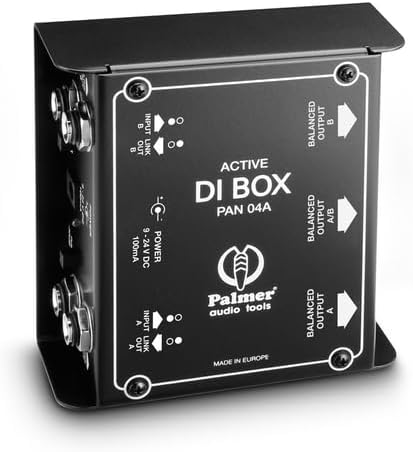 Palmer PAN 04 A ; Aktive 2-Kanal DI-Box PAN04A