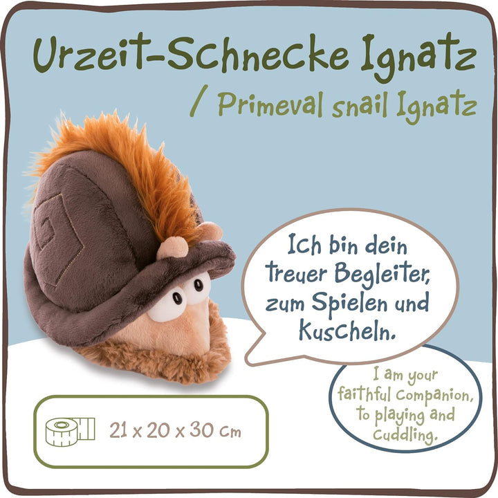 NICI Kuscheltier Urzeit-Schnecke Ignatz 30 cm – Plüschtier für Mädchen, Jungen & Babys – Flauschiges