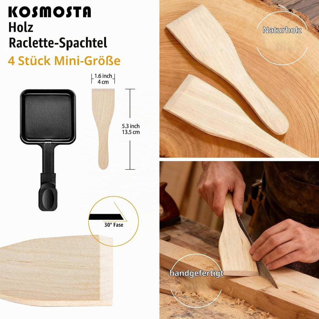 Antihaftbeschichtete Extra Lang Mini-Grill-Käsepfanne Schmelzzubehör für Raclettes Ersatzbleche Racl