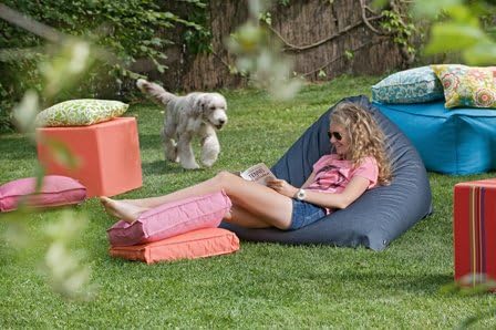 HOCK Caribe Outdoor Matratzenkissen 50x50x10cm orange Naranja 01 ca. 50x50x10cm Orange, ca. 50x50x10