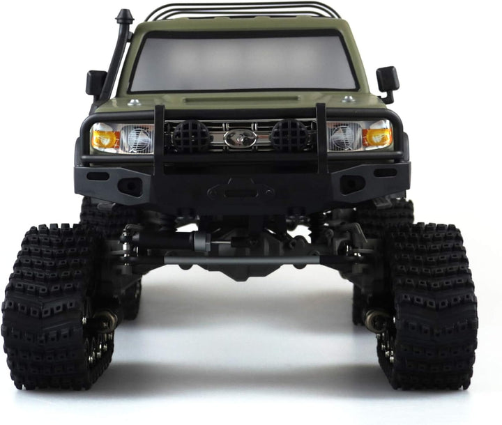 Amewi RC Scale Crawler AMXRock RCX10BTS Pick-Up 1:10, RTR Militär grün