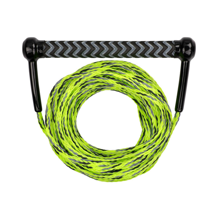Mesle Wasserski und Wakeboard-Leine Combo, Länge 18,3m Zug-Seil mit Hantel Griff lime, lime