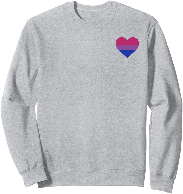 Trendy Pride Bisexual Pride Heart Sweatshirt