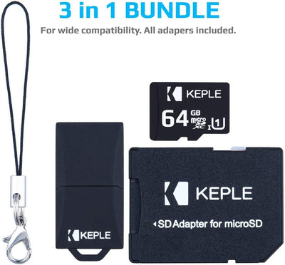 64GB Micro SD Speicherkarte MicroSD Kompatibel mit Samsung Galaxy s9+ S9 S8 S7 S6 S5 S4 S3, J9 J8 J7