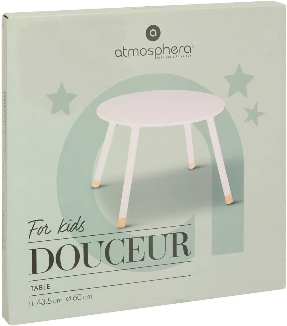 Kindertisch Douceur weiss - Weiss - Atmosphera créateur d'intérieur