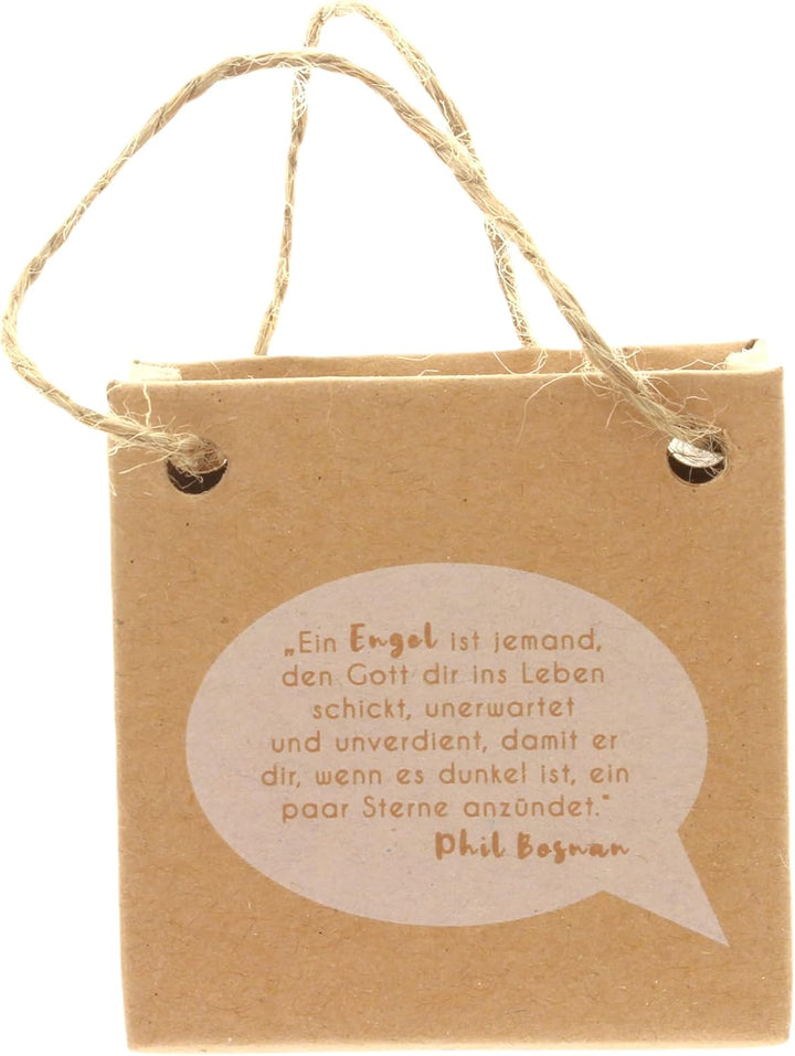 MIK funshopping Schutzengel in Tüte 2-Fach Sortiert, 24er Display, Glücksbringer (pastellrosa-Pastel