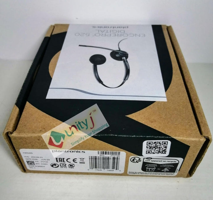 Poly Plantronics EncorePro 520 Headset Duo Digital 203192-01