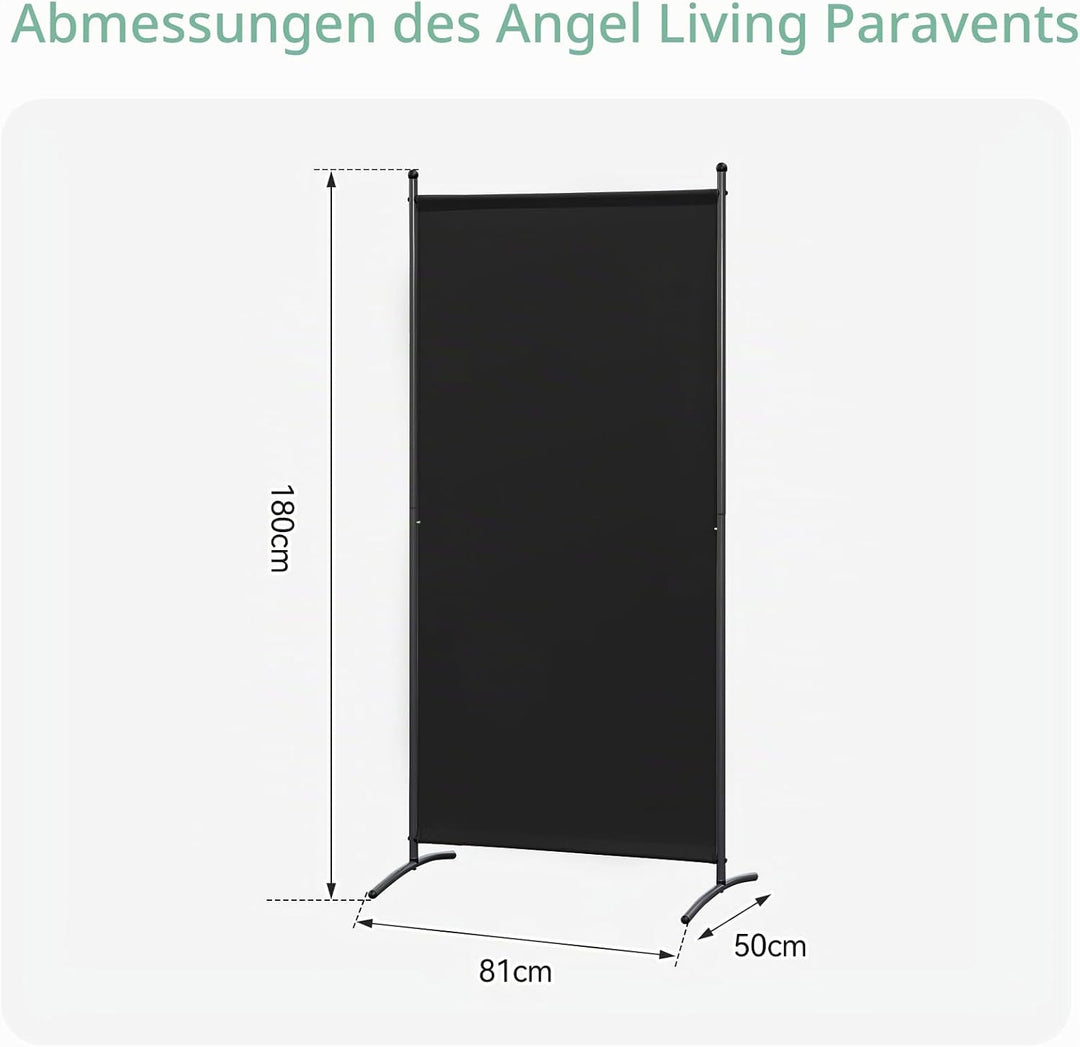 Angel Living 1 Teilig Paravent, Raumteiler Klappbar Freistehend Sichtschutz, Trennwand, Raumtrenner