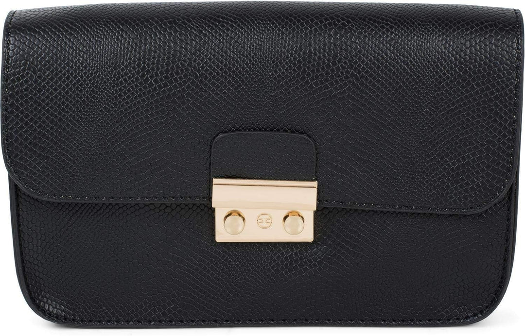 styleBREAKER Damen Crossbody Clutch in Schlangen Optik, Umhängetasche, Schultertasche, Tasche 020122