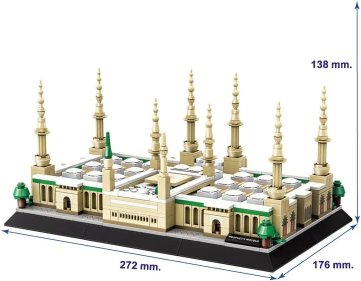 WANGE Architekturmodell zum Bauen mit Bausteinen. Prophetenmoschee, Medina., Prophetenmoschee