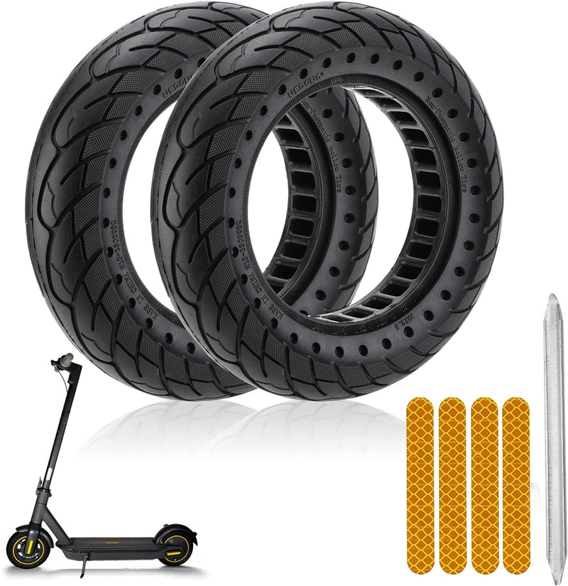 10x2.50 solid scooter reifen 10 zoll vollgummireifen 60/70-6,5 für Ninebot Max g30d 2 solid reifen e