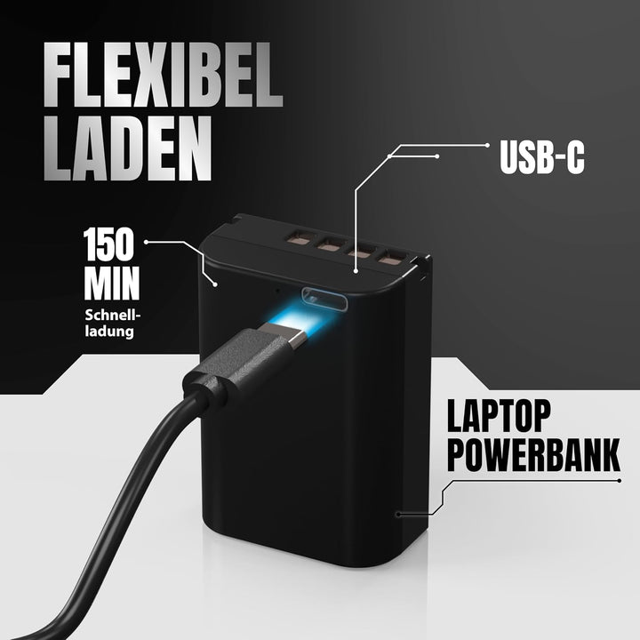 PATONA Platinum BLX-1 Akku 2600mAh / 18,7Wh / 7.2V USB-C Input kompatibel mit Olympus OM-1 OM-3 OM1