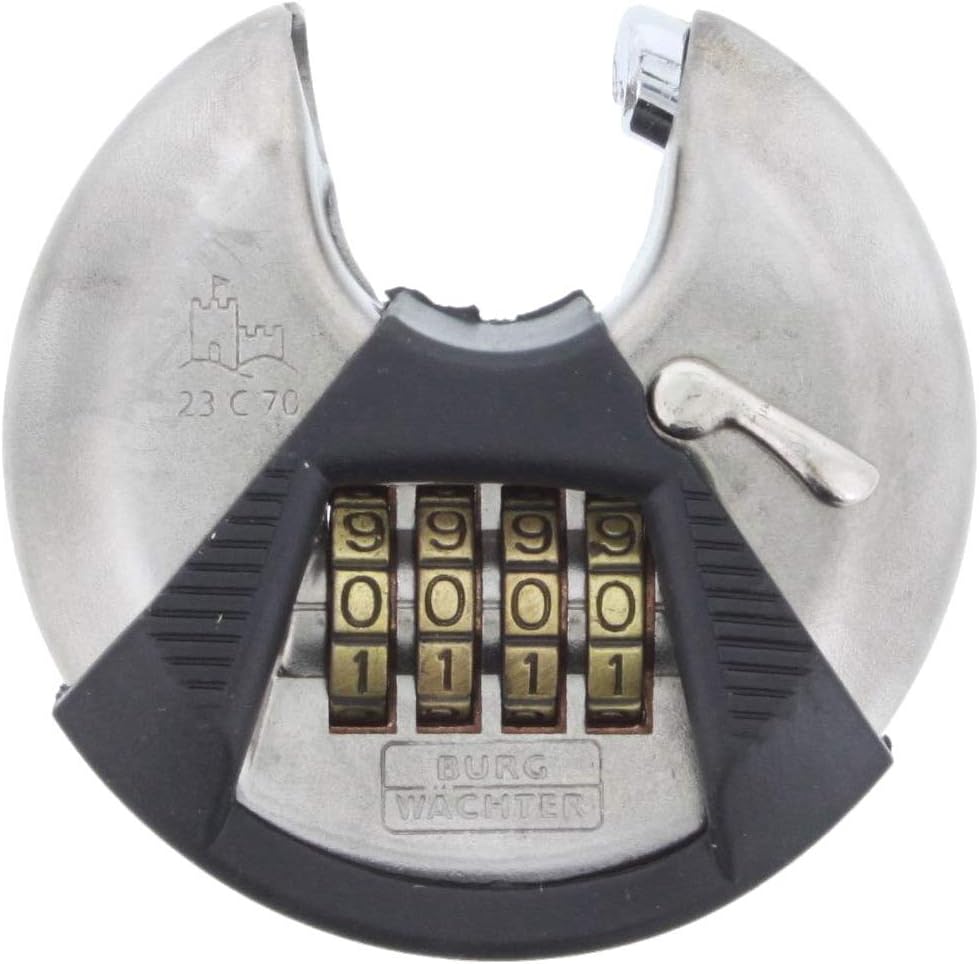 Burg-Wächter gehärtete Vierkantkette mit hochwertiger Textilummantelung & Rundbügelschloss, Vorhänge