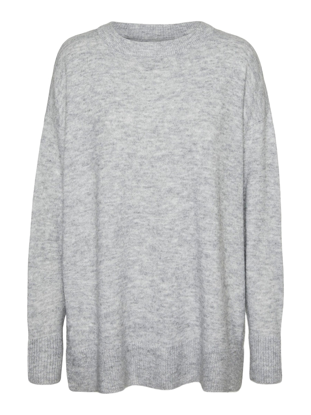 VERO MODA Female Strickpullover VMFILUCA Pullover S Light Grey Melange, S Light Grey Melange