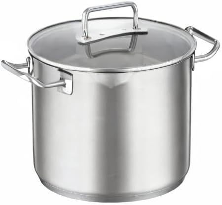 RÖSLE EXPERTISO Gemüse und Suppentopf, Hochwertiger Universaltopf aus Edelstahl 18/10, 24 cm, Glasde