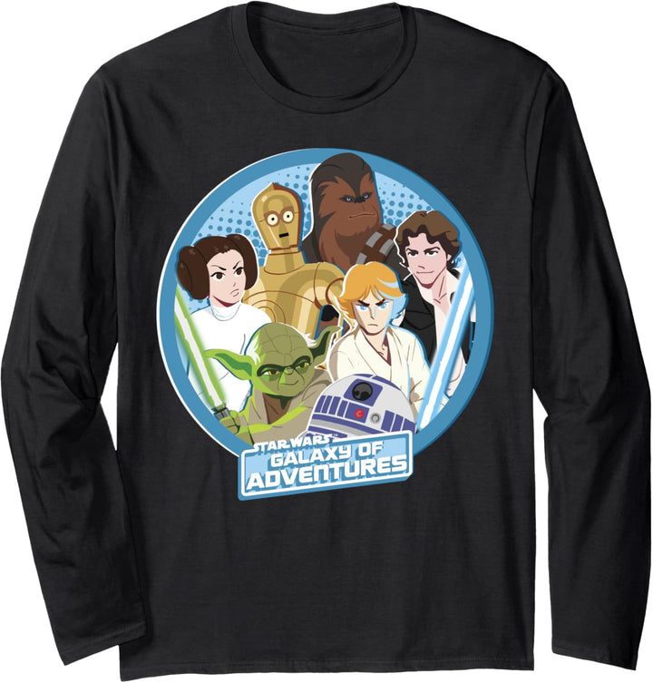 Star Wars Galaxy Of Adventures Group Shot Circle Poster Langarmshirt