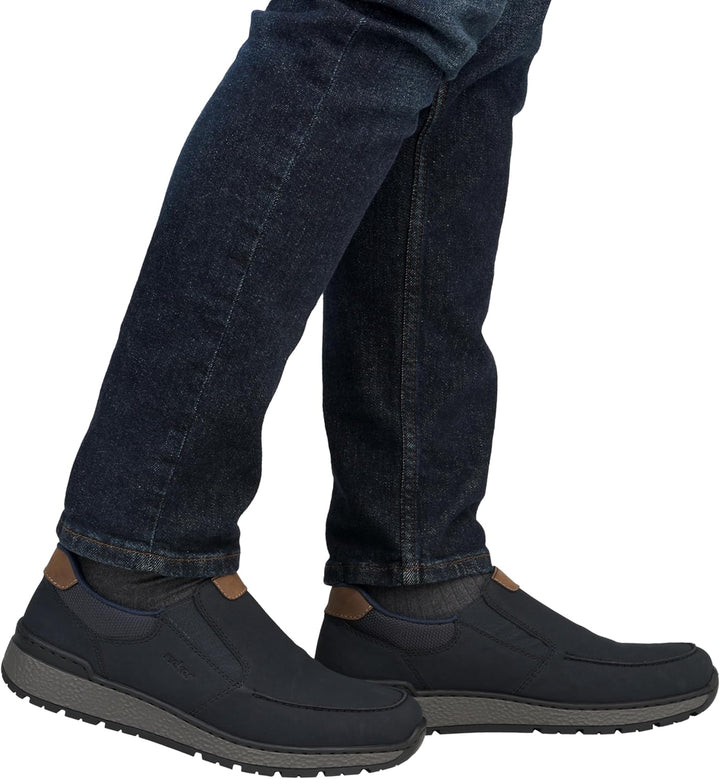 Rieker Herren B9062 Schnürhalbschuhe 42 EU Blau, 42 EU Blau