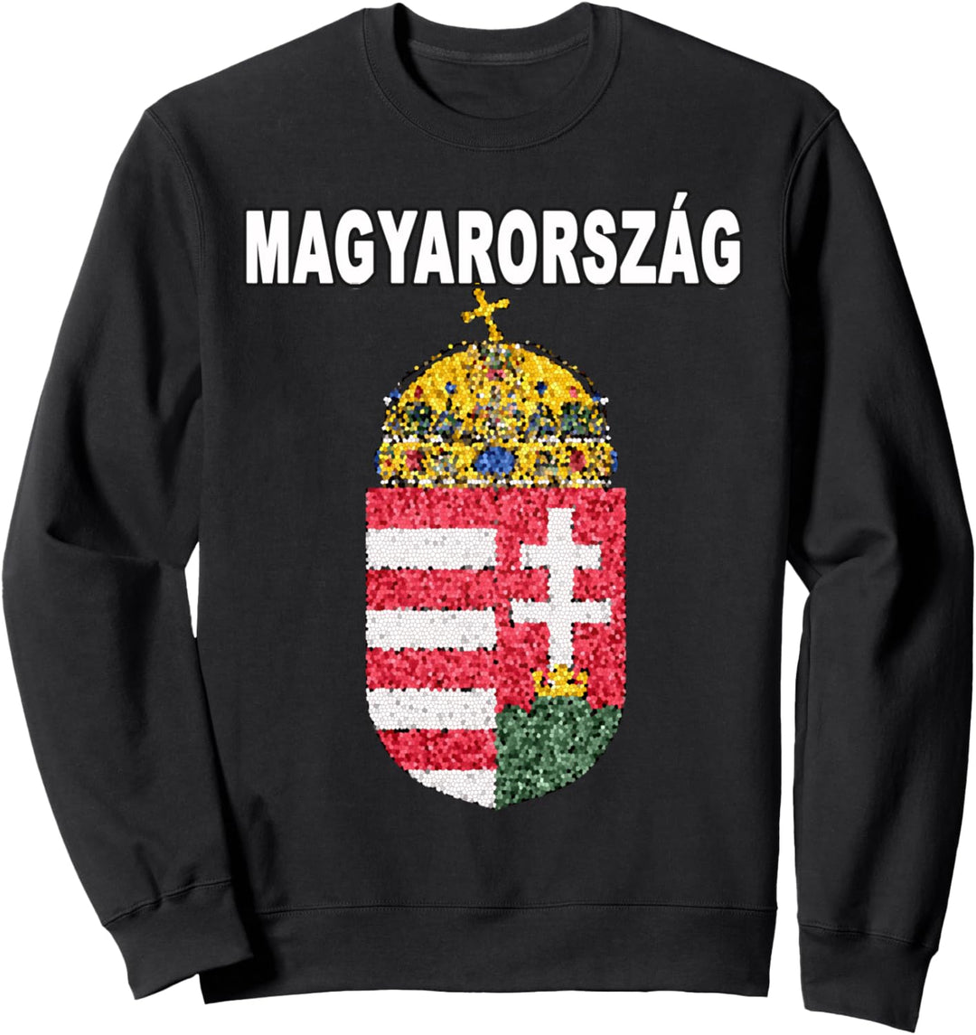 Magyarorszag Pride Hungarian Expat Artistic Emblem Sweatshirt